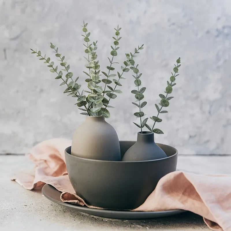 20pcs Realistic Artificial Eucalyptus Stems
