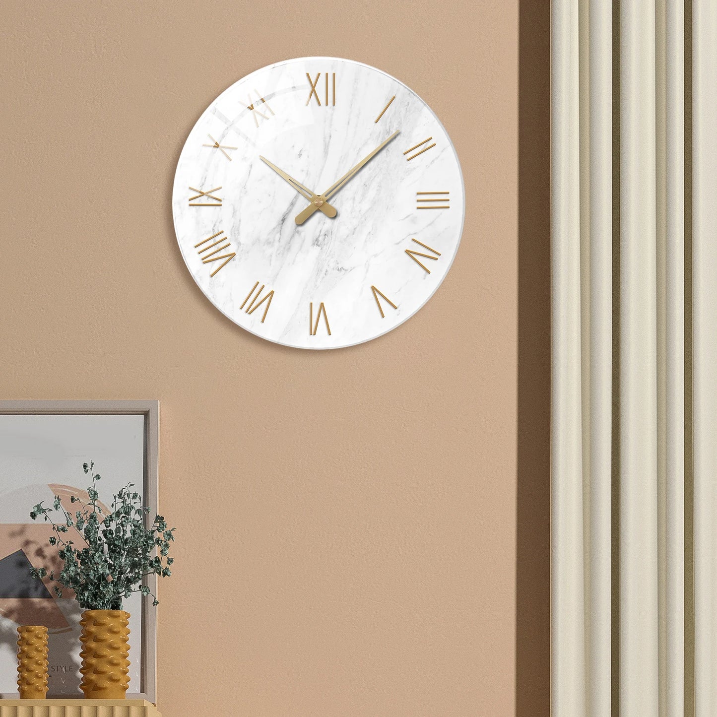 Tempered Glass Wall Clock