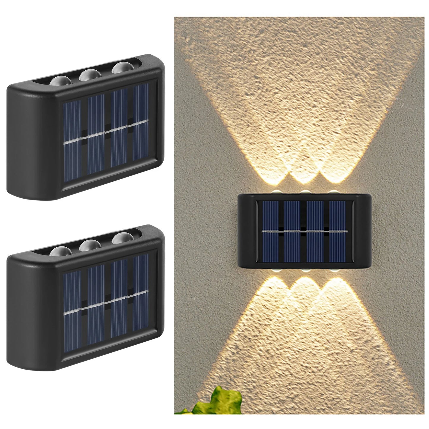 Solar Charged LED Wall Lights