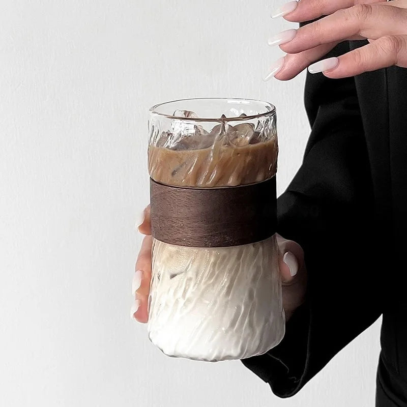 Coffee Glass With Cup Cover