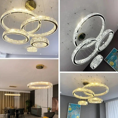 Modern Luxury Crystal LED indoor Chandelier