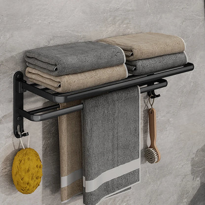 Folding Towel Holder With Hook
