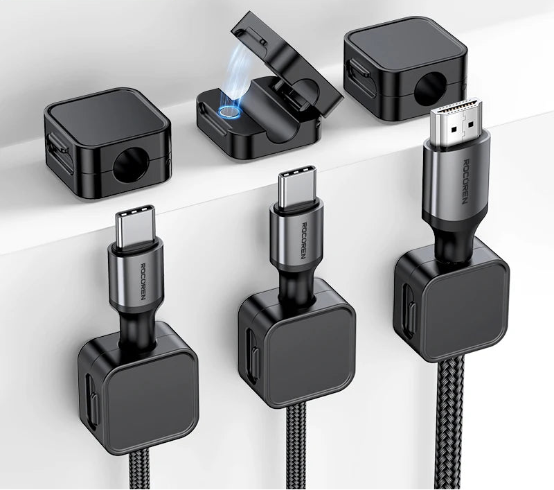 Magnetic Adhesive Cable Organizing Clips