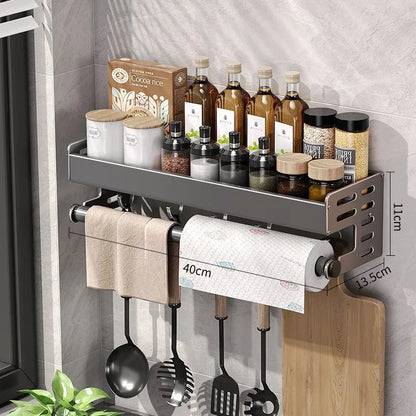 Gunmetal Kitchen Storage Rack