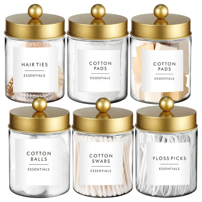 Gold Essential Holders With Labels