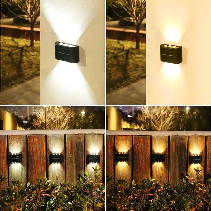 Solar Charged LED Wall Lights