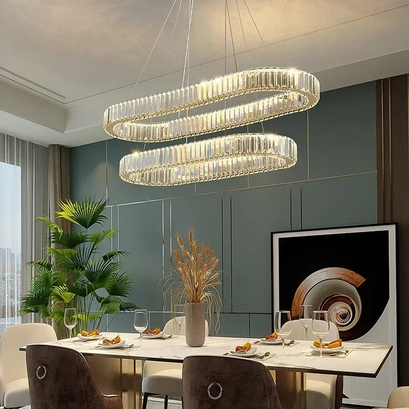 Modern Luxury Crystal LED indoor Chandelier