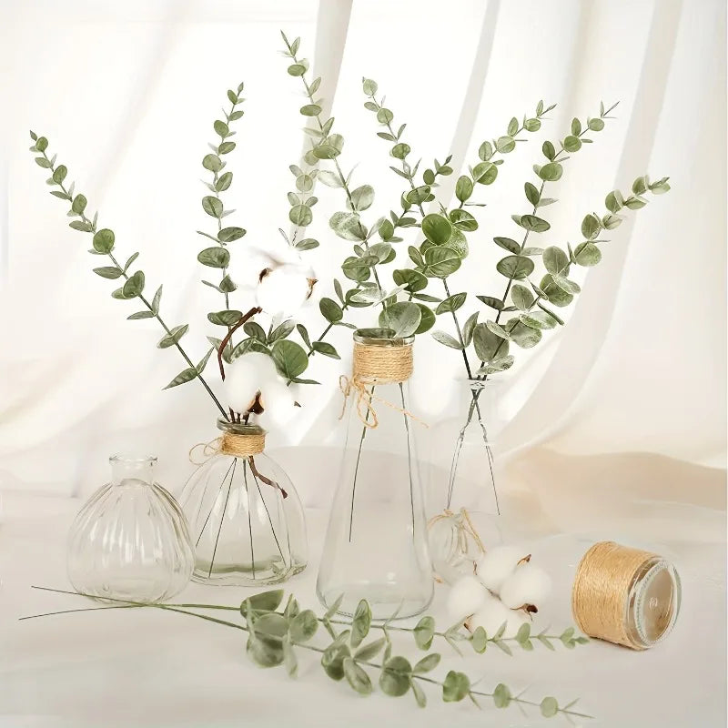 20pcs Realistic Artificial Eucalyptus Stems