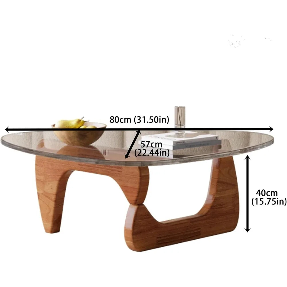 Modern Abstract Glass Coffee Table