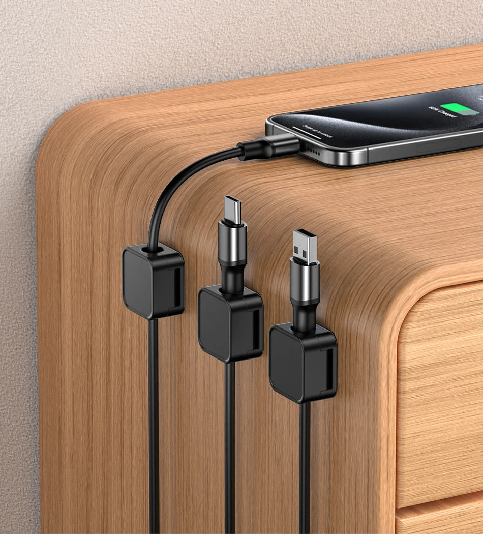 Magnetic Adhesive Cable Organizing Clips