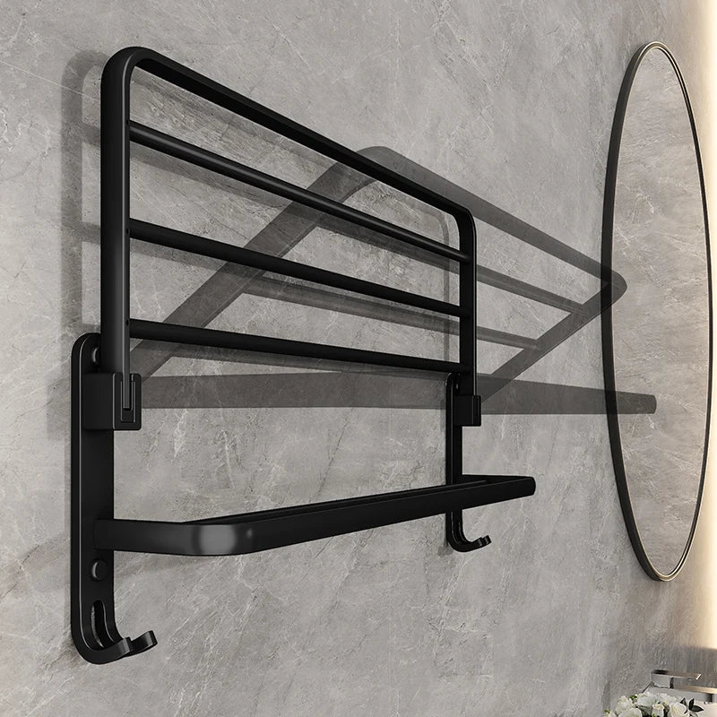 Folding Towel Holder With Hook