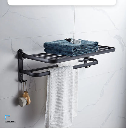 Folding Towel Holder With Hook