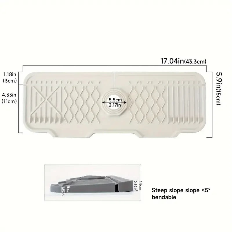 Non-slip Silicone Kitchen Drain Mat