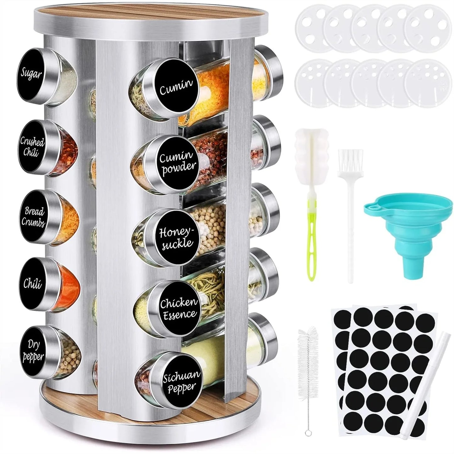 Rotating Spice Rack Organizer