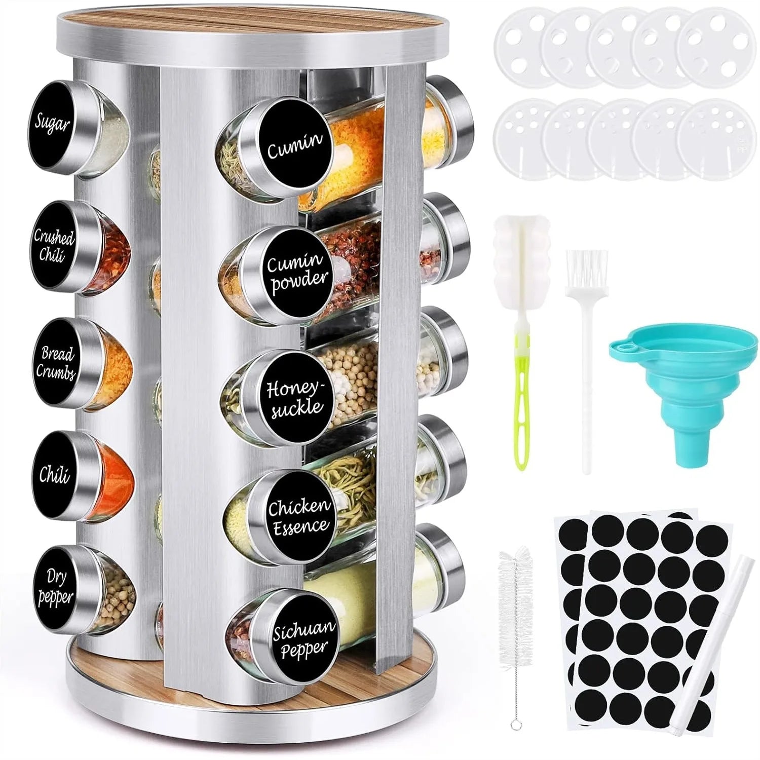 Rotating Spice Rack Organizer