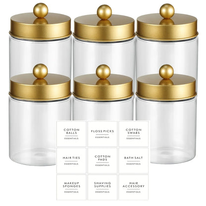 Gold Essential Holders With Labels