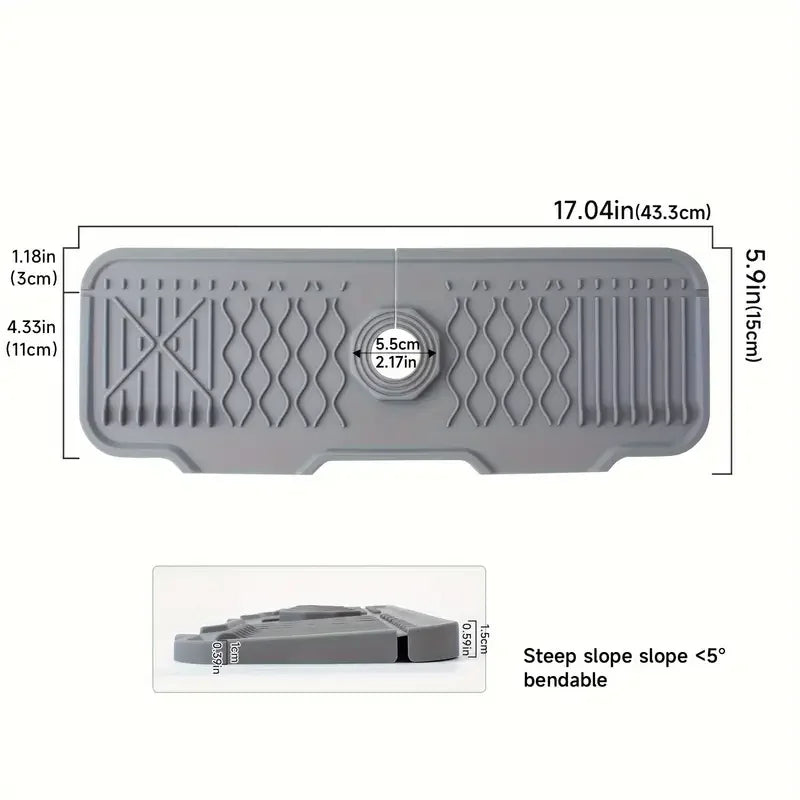 Non-slip Silicone Kitchen Drain Mat