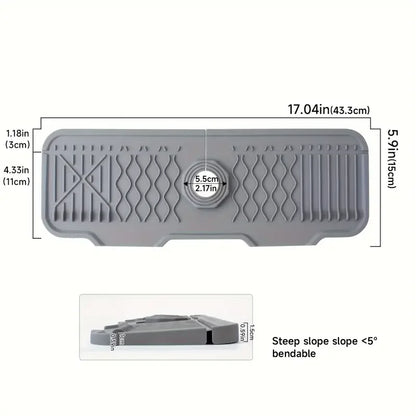 Non-slip Silicone Kitchen Drain Mat