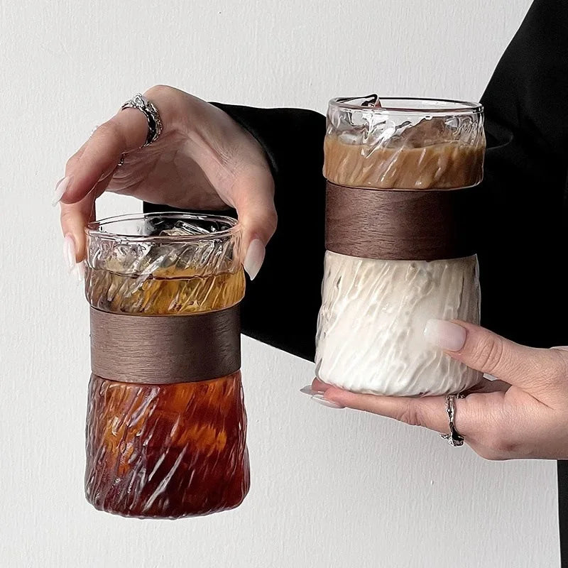 Coffee Glass With Cup Cover