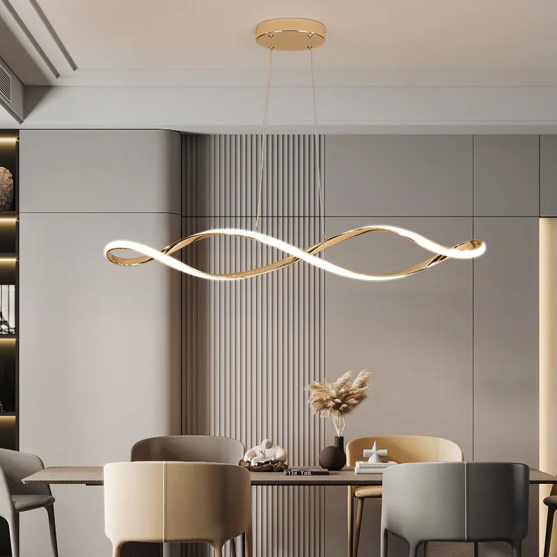LED Spiral Glow Pendant