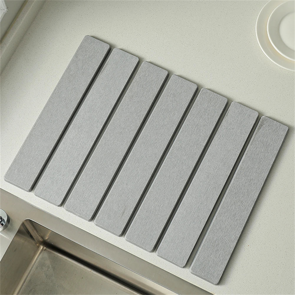Stone Kitchen Dish Drying Mat