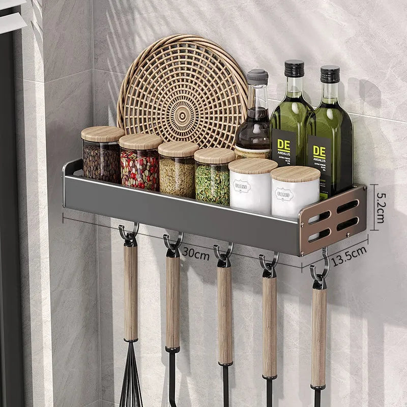 Gunmetal Kitchen Storage Rack