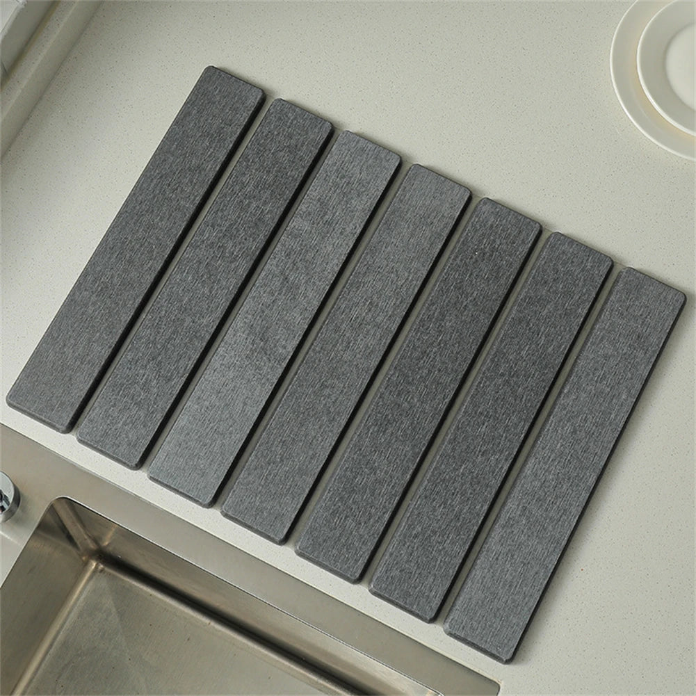 Stone Kitchen Dish Drying Mat