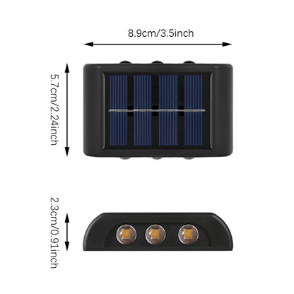 Solar Charged LED Wall Lights