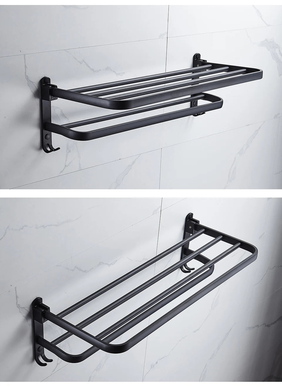 Folding Towel Holder With Hook