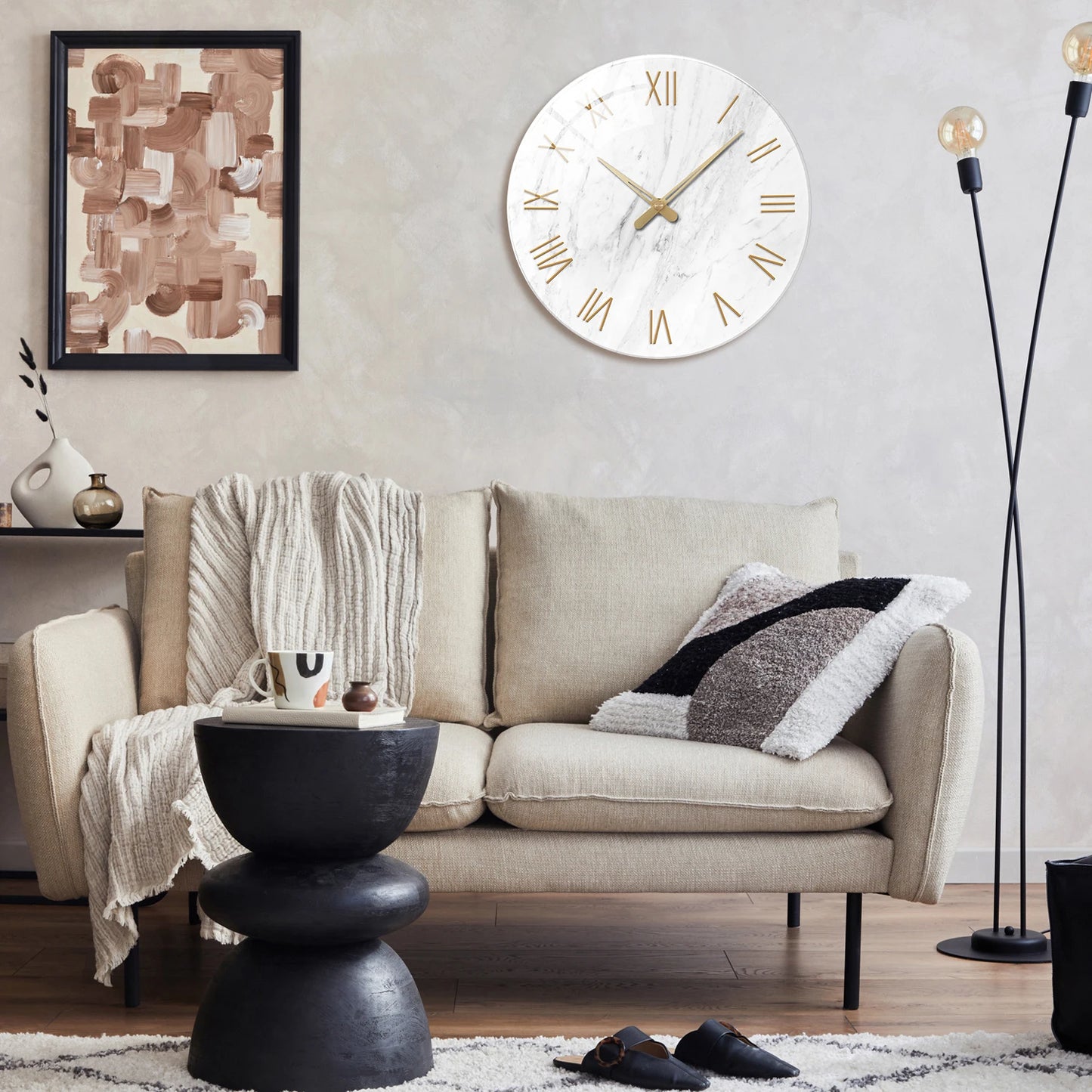 Tempered Glass Wall Clock