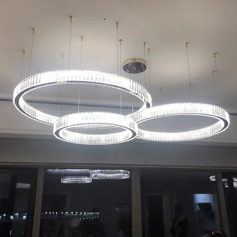 Modern Luxury Crystal LED indoor Chandelier