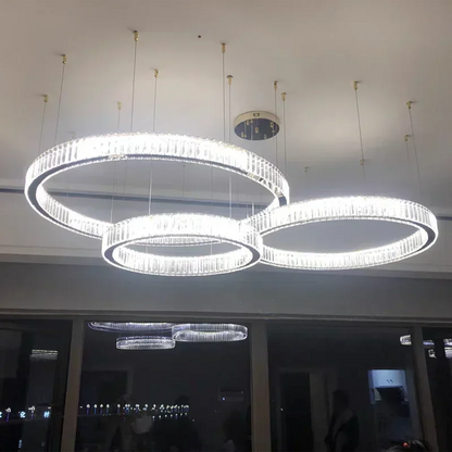 Modern Luxury Crystal LED indoor Chandelier