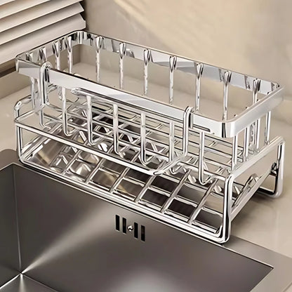 Stainless Steel Draining Kitchen Sink Organizer