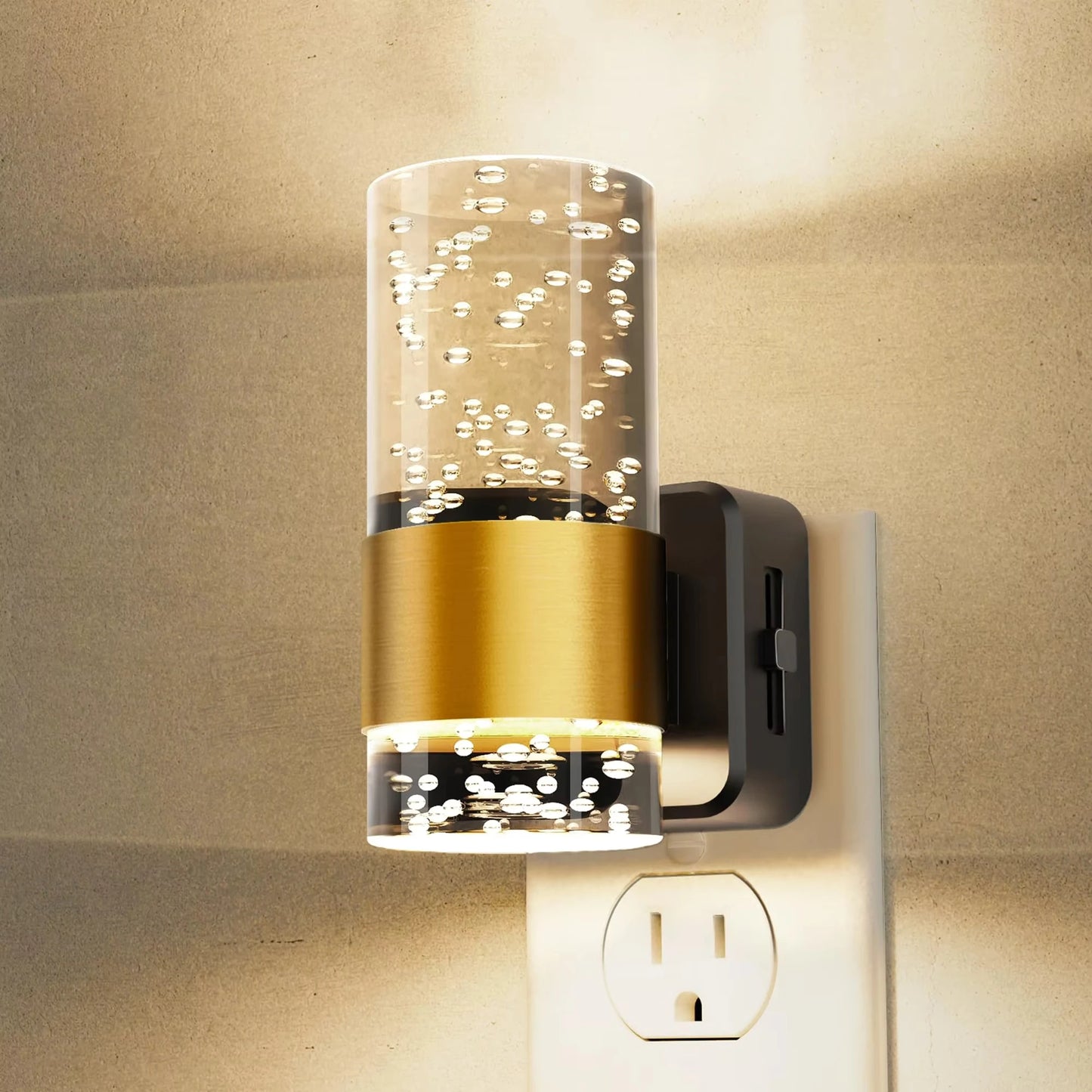 LED Gold Bubbly Night Light