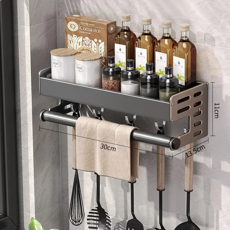 Gunmetal Kitchen Storage Rack