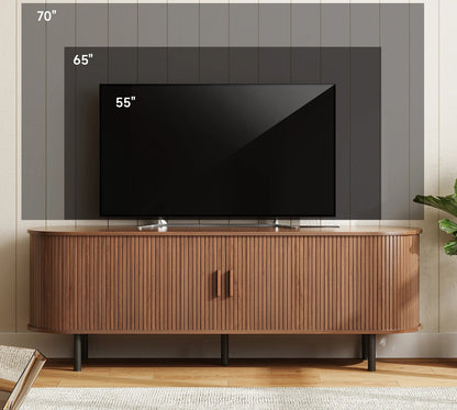 Modern Elegant TV Stand with Power Outlets