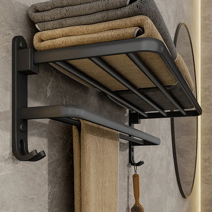 Folding Towel Holder With Hook