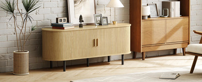 Modern Elegant TV Stand with Power Outlets