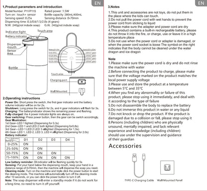 Touch-less Liquid & Foam Soap Dispenser