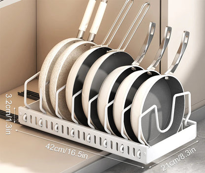 Steel Under Cabinet Pull-Out Pots and Pans Organizer