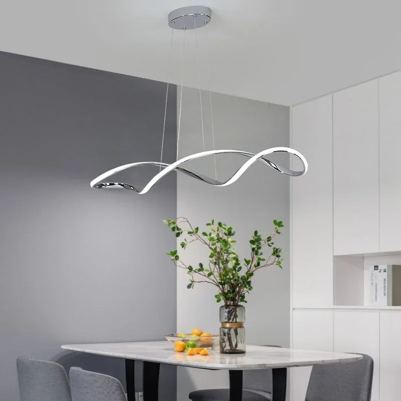 LED Spiral Glow Pendant