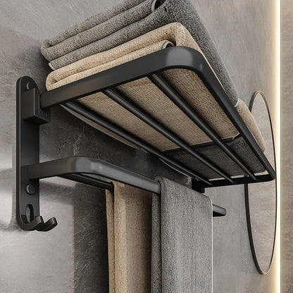 Folding Towel Holder With Hook