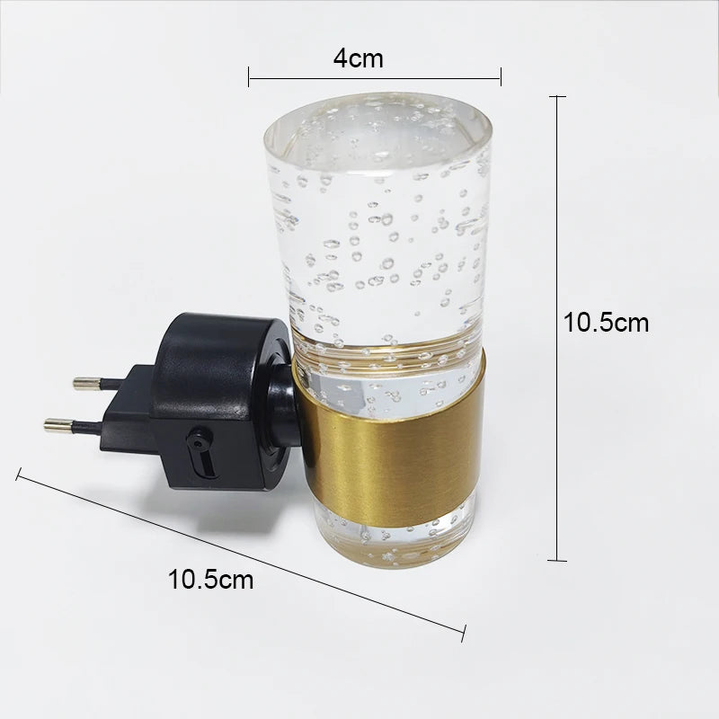 LED Gold Bubbly Night Light