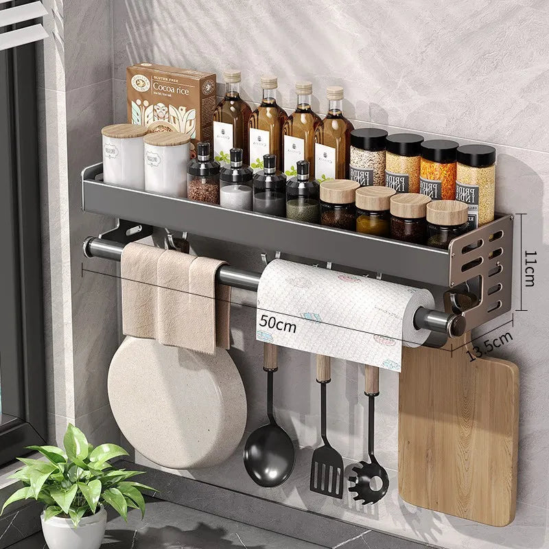Gunmetal Kitchen Storage Rack