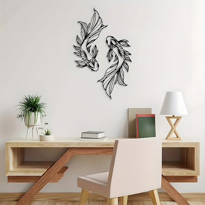 Metal Koi Fish Wall Decoration