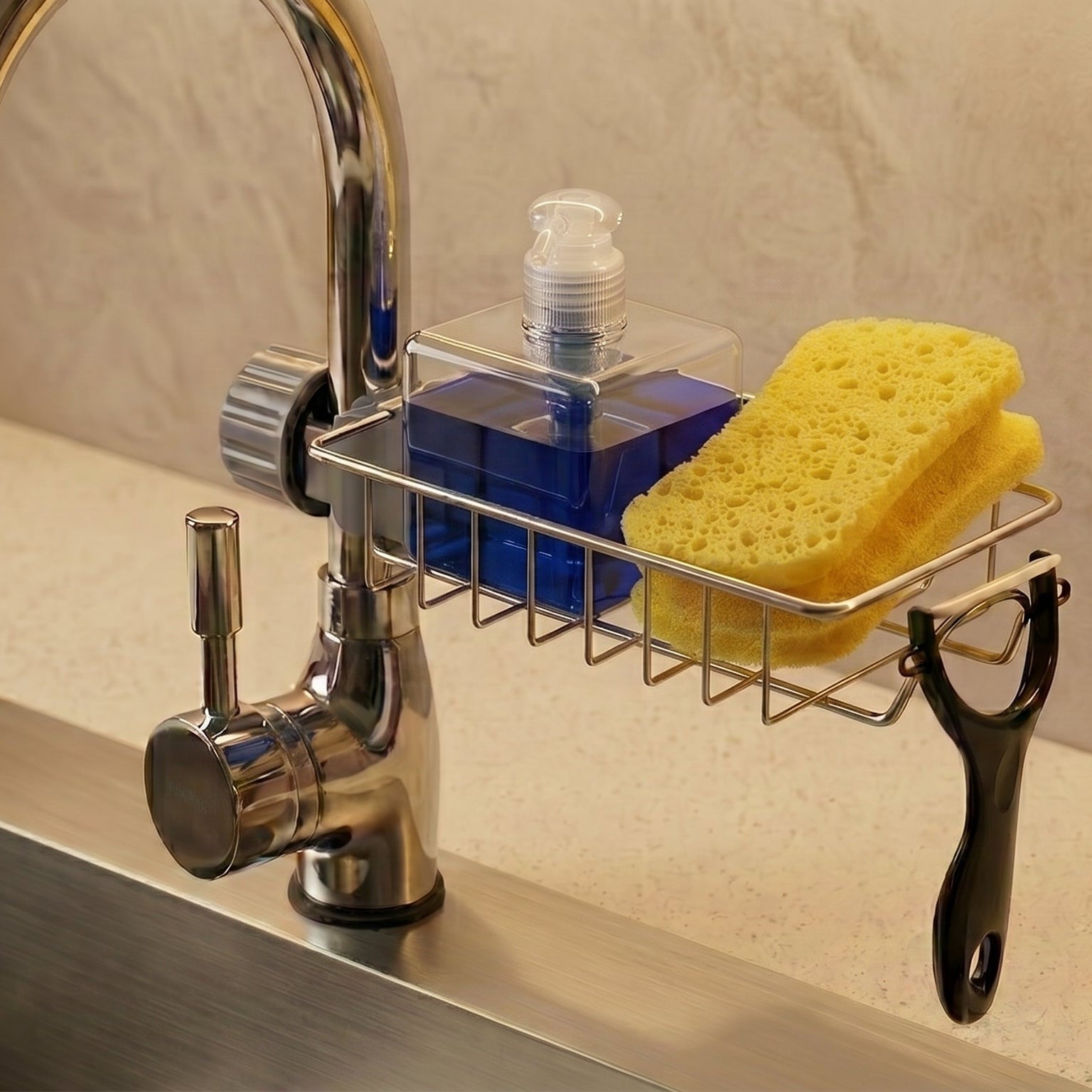 Adjustable Sink Sponge Holder
